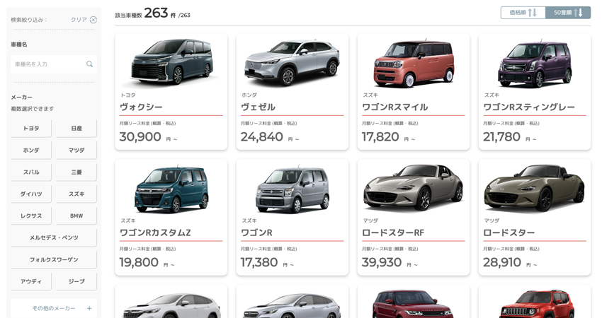 契約するサービス・自動車やプランを決定する